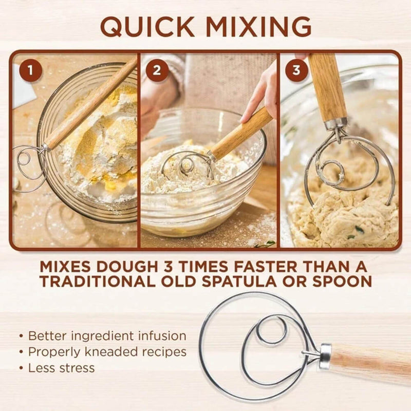 Stainless Steel Dough Whisk Mixer