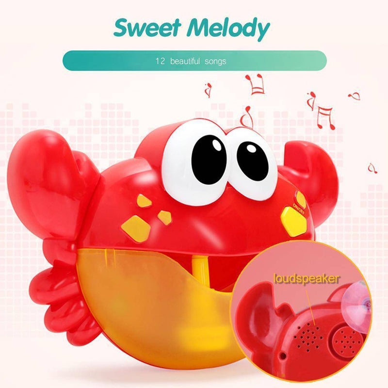 Cute Crab Bubble Maker Bath Toys