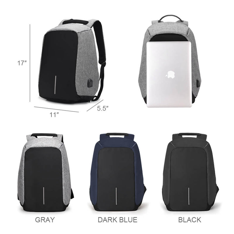 Anti-theft Travel Backpack with USB Charging Port